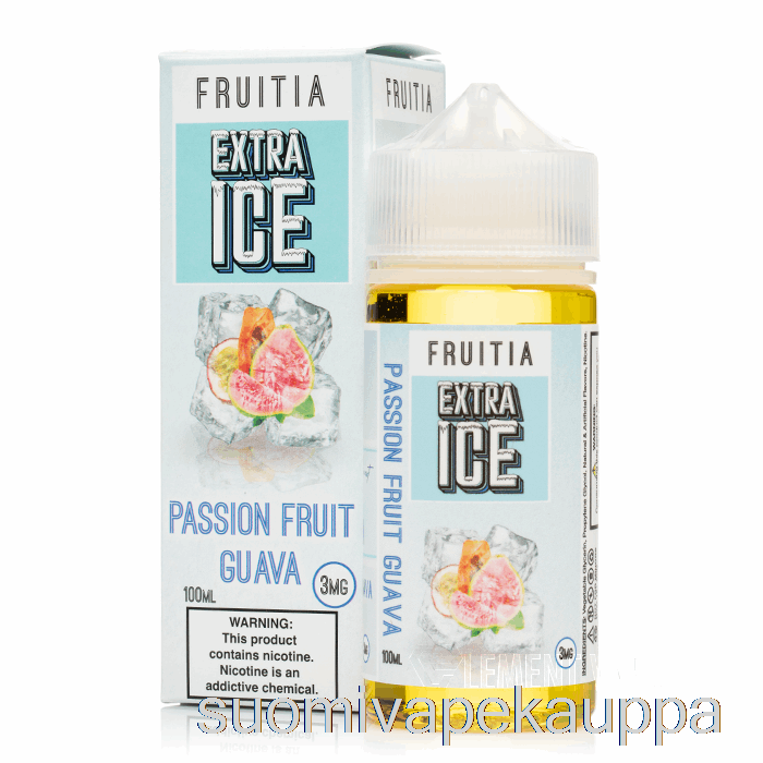 Vape Suomi Passionhedelmä Guava - Extra Jäätä - Fruitia - 100ml 0mg